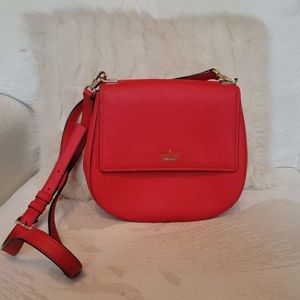 Kate Spade Red Saddle Bag